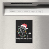 ハートの解剖学 クリスマス ナース 心臓疾患 頻拍 Xmas マグネット (インサイチュ (食洗機))