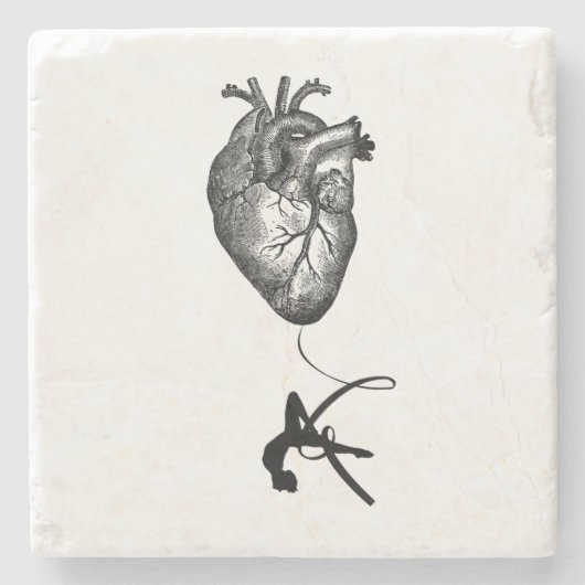 ハートの解剖学-空気の曲芸師 ストーンコースター (正面)