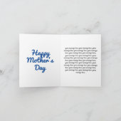 ハートの言葉アート マザーズデー カード 「お母さん愛してる」 (内部)