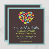 ハートの詰まった楽しい「Save the Date」発表 セーブザデート (正面/裏面)