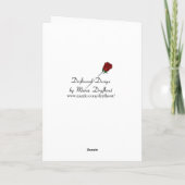 ハートの誕生日の女王 カード (裏面)