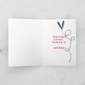 ハートの誕生日の女王 カード (内部)