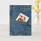 ハートの誕生日の女王 カード (黄色い花)