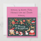 ハートの調和:メリークリスマスラブフェスティバル 招待状 (正面)