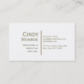 ハートの赤いビロードのバラのグリッター 名刺 (裏面)