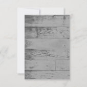 ハートの赤い木の結婚前お披露目招待状 招待状 (裏面)