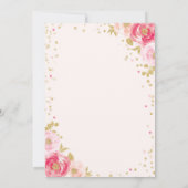 ハートの赤ちゃん歓迎会の招待状 バレンタインの赤ちゃん 招待状 (裏面)