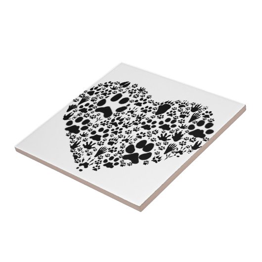 ハートの足 タイル (側面)