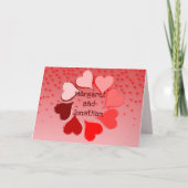 ハートの輪パーソナライズされた シーズンカード (正面)