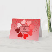 ハートの輪パーソナライズされた シーズンカード (正面)