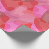 ハートの透明形状パターン ラッピングペーパー (角)