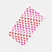 ハートの遊び心あふれるペーパーナプキン (コーナー)