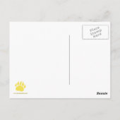 ハートの郵便はがきを持つ双生児くま ポストカード (裏面)