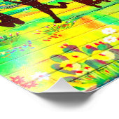 ハートの金ゴールド写真プリント フォトプリント            (角)