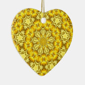 ハートの金ゴールド~ハートオーナメント セラミックオーナメント (右)