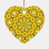 ハートの金ゴールド~ハートオーナメント セラミックオーナメント (裏面)