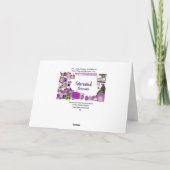 ハートの銀製の女王はティアラの挨拶状を戴冠させます カード (裏面)