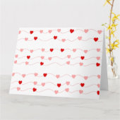 ハートの鎖のカード カード (黄色い花)