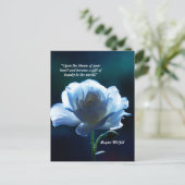 「ハートの開花を開く」キャンバスフェイクはがき ポストカード (スタンド正面)