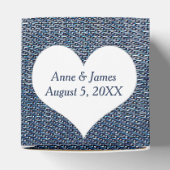 ハートの青デニムお好み小箱 フェイバーボックス (上部)