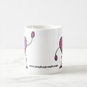 ハートの頭部 コーヒーマグカップ (中央)