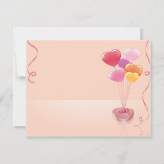 ハートの風船とチョコレート