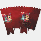 ハートの風船とバラの魔法：羽毛の生えたロマンス フェイバーボックス (見開き)