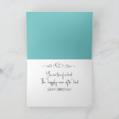 ハートの魚の記念日キス カード (内部)