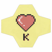 ハートの黒い輪郭 サッカーボール (フラット)