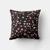 ハートの2024年バレンタインデーの背景パターン クッション (裏面)