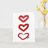 ハートの3重奏 カード (黄色い花)