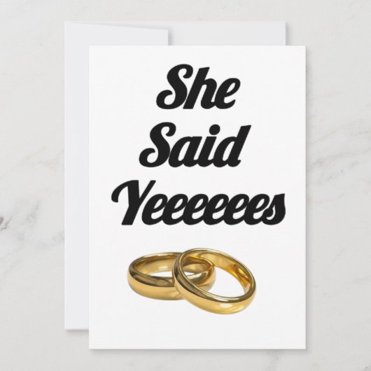 ハートの「イエス」結婚式招待状 - ハートテーマ 招待状 (正面)