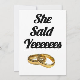 ハートの「イエス」結婚式招待状 - ハートテーマ 招待状