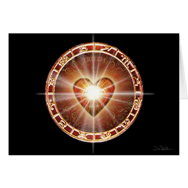 ハートの(占星術の)十二宮図 (正面横)