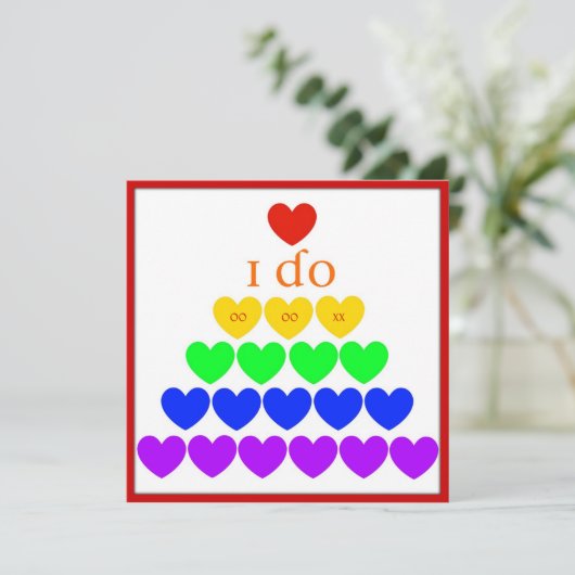 ハートの「私も」 招待状 (スタンド正面)