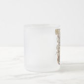 ハートのCarnivaleのスタイル(金ゴールド版)の女王 フロストグラスマグカップ (中央)