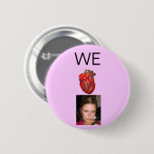 ハートのCaseyの解剖ピンク 缶バッジ (正面&裏面)