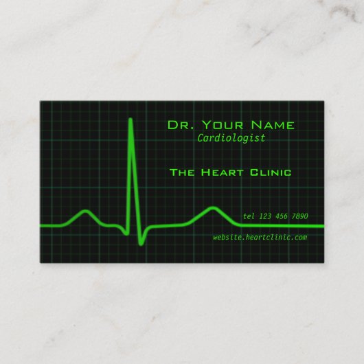 ハートのecgの名刺 名刺 (正面)