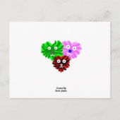 ハートのFuzziesはがき ポストカード (正面)