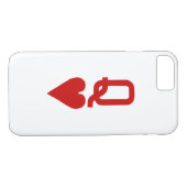 ハートのiPhone X/8/7のやっとそこに場合の女王 Case-Mate iPhoneケース (裏面(横))