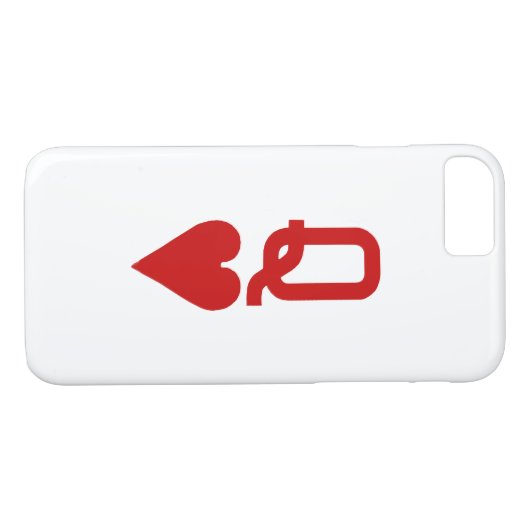 ハートのiPhone X/8/7のやっとそこに場合の女王 Case-Mate iPhoneケース (裏面(横))