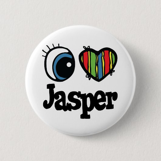 ハートのJasper(愛) 缶バッジ (正面)
