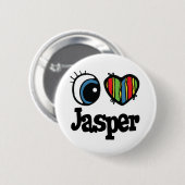 ハートのJasper(愛) 缶バッジ (正面&裏面)