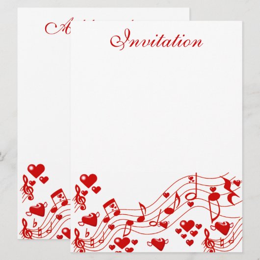 ハートのJoy_CONFIG 招待状 (正面/裏面)