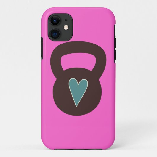 ハートのKettlebell Case-Mate iPhoneケース (裏面)