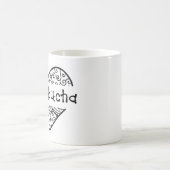 ハートのKombuchaのマグ コーヒーマグカップ (中央)