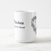 ハートのLaManchaの頭部 コーヒーマグカップ (中央)