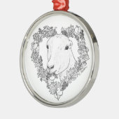 ハートのLaManchaの頭部 メタルオーナメント (左)