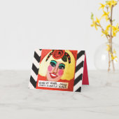 ハートのNOTECARD-YOUNG カード (黄色い花)