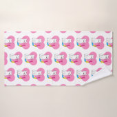 ハートのPansexual猫 バスタオル (バスタオル)